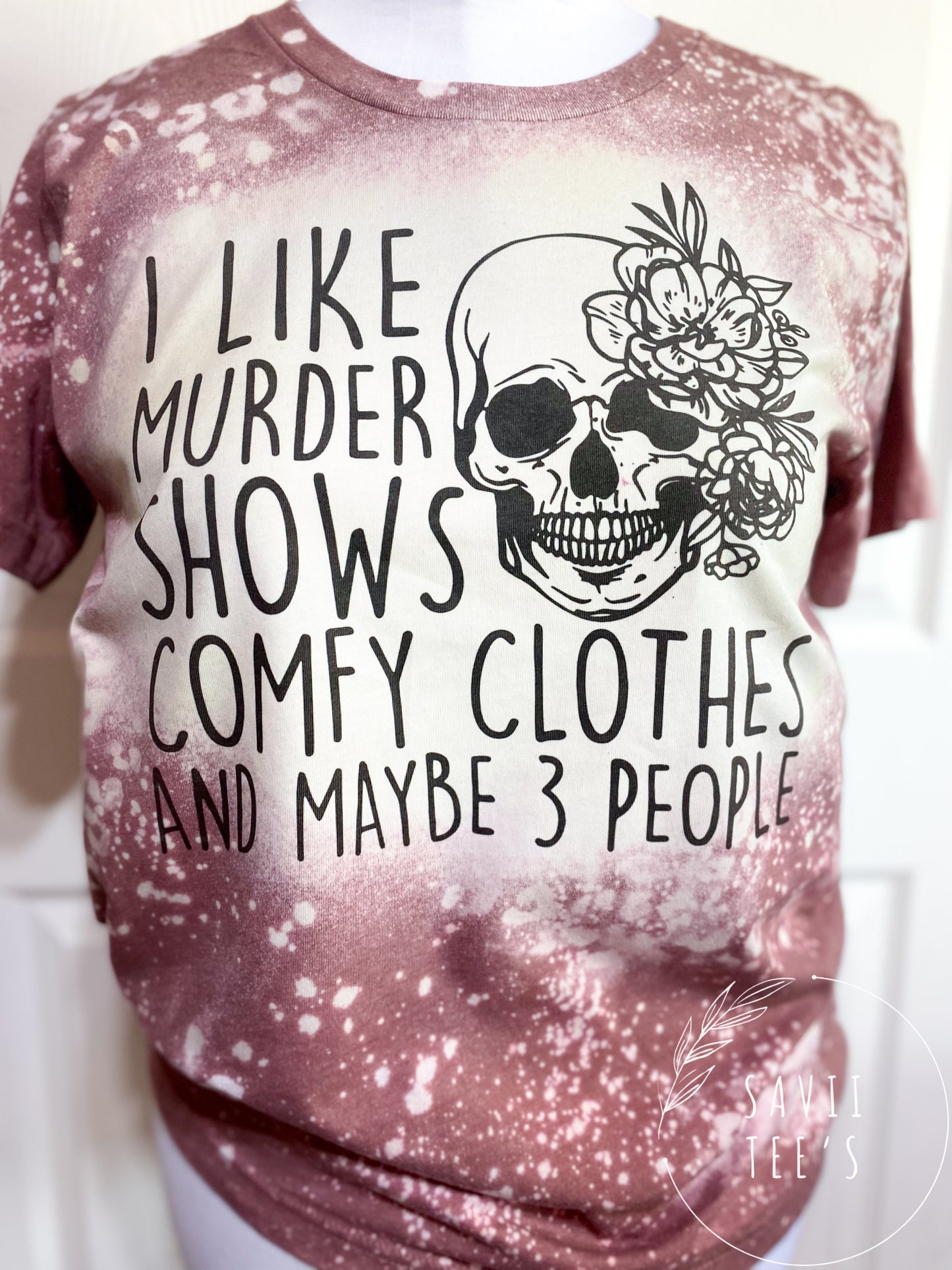 I like murder shows bleached tee/long sleeve