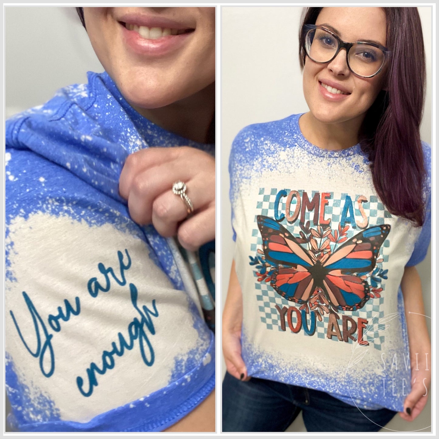 Come as you are with sleeve print tee