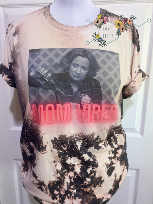 Mom Vibes bleached Tee